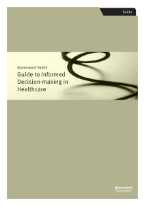 Guide to Informed Decision-making in Healthcare