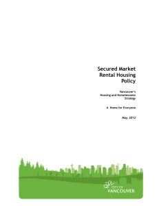 Secured Market Rental Housing Policy