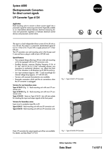 System 6000 Electropneumatic Converters for direct