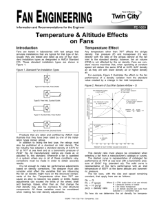 Temperature and Altitude Effects on Fans - FE-1600