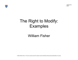 The Right to Modify: Examples