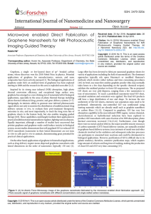 Microwave enabled Direct Fabrication ofGraphene Nanosheets for