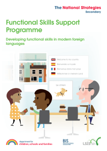 Developing functional skills in modern foreign languages