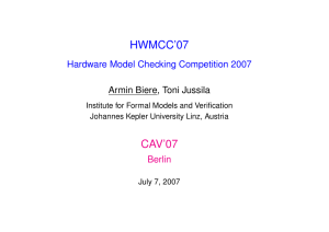 HWMCC`07 CAV`07