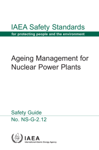 IAEA Safety Standards Ageing Management for