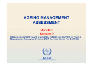 ageing management assessment - International Atomic Energy