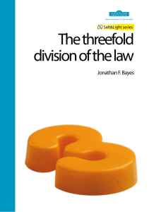 The threefold division of the law