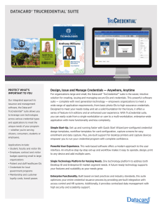 TruCredential Overview data sheet