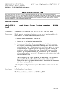 Airworthiness Directive - AD/ELECT/11 Amdt 1