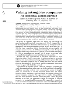 Valuing intangibles companies