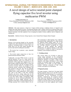 A novel design of active neutral point clamped flying capacitor five