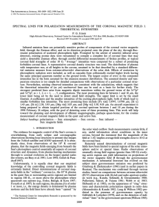 Spectral lines for polarization measurements of the