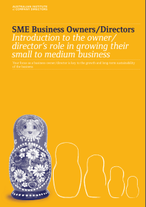 SME Business Owners/Directors Introduction to the owner/ director`s