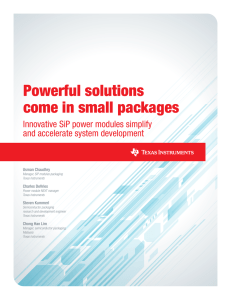 SiP Power Modules White Paper