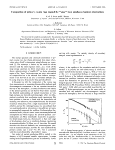 Composition of primary cosmic rays beyond the ``knee`