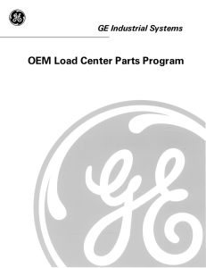 OEM Load Center Parts Program