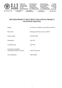 Revised project document - Food and Agriculture Organization of
