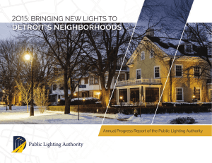 DETROIT`S NEIGHBORHOODS - Public Lighting Authority