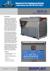 Merlin 300KW-400KW Large Portable Load Bank Sales Brochure
