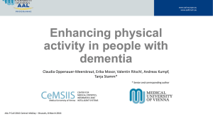 Enhancing physical activity in people with dementia
