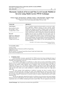 Harmonic Analysis of Seven and Nine Level Cascade Multilevel