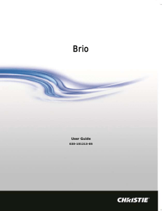 Brio User Guide