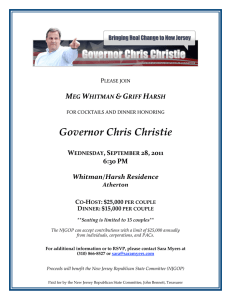 Governor Chris Christie - Bay Area Republican News and Events