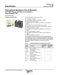 International Miniature Circuit Breakers