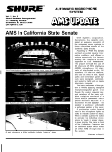AMS In California State Senate