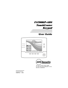 FA700KP-ADS TouchCenter Keypad