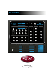 Rob Papen RP Distort RE Manual