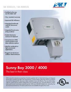 Sunny Boy 3000 / 4000
