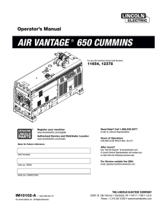 air vantage ® 650 cummins