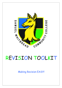 REVISION TOOLKIT