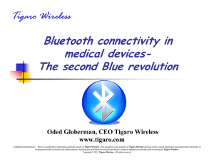 Bluetooth connectivity in medical devices- The