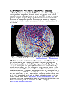 Earth Magnetic Anomaly Grid (EMAG2) released