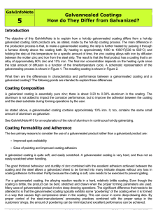 Galvannealed Coatings How do They Differ from Galvanized?