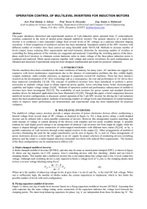 operation control of multilevel inverters for induction motors