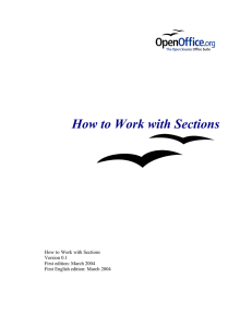 How to Work with Sections