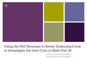 Using the PLC Structure to Better Understand how to