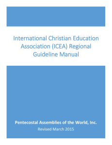 International Christian Education Association (ICEA) Regional