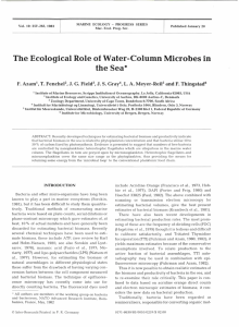 The Ecological Role of Water-Column Microbes in