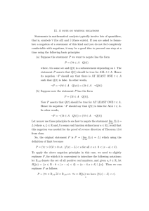 13. A note on writing negations Statements in mathematical analysis