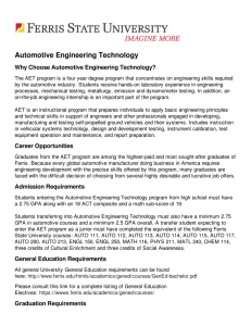 Automotive Engineering Technology - Ferris State