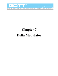 Chapter 7 Delta Modulator