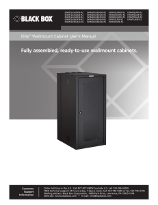 Fully assembled, ready-to-use wallmount cabinets.