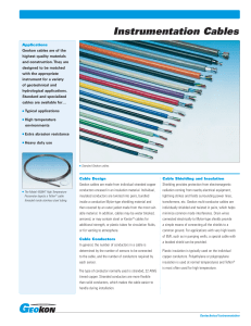 Geokon Instrumentation Cables: Specs & Applications