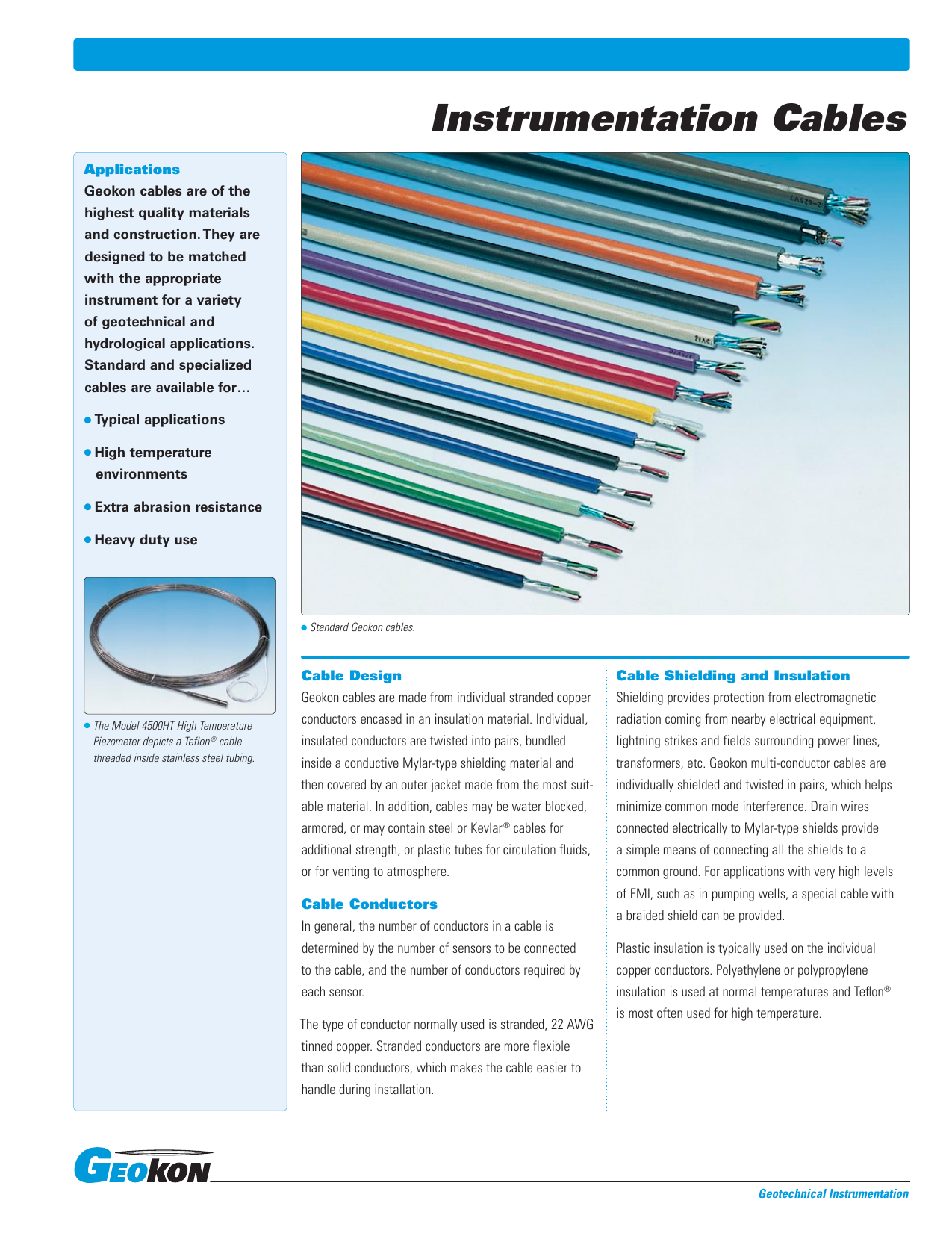 Instrumentation Cables