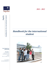 Handbook for the international student