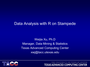 Running Statistical Analysis with R on Longhorn